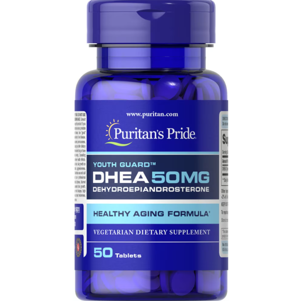 Puritan's Pride Higher Potency DHEA 50mg 50 Tablets