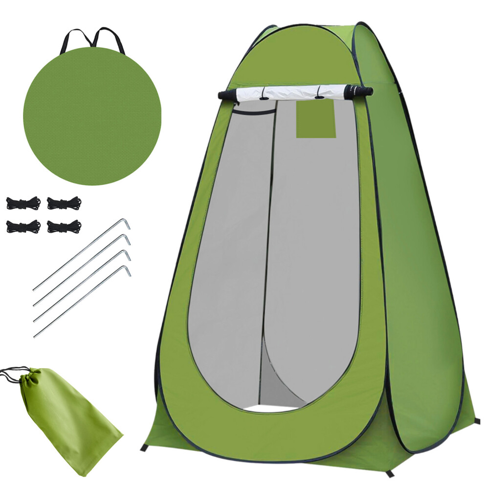 Denny International (Green) Portable Outdoor Pop Up Tent For Privacy Camping Shower, Toilet & Changing Room Green