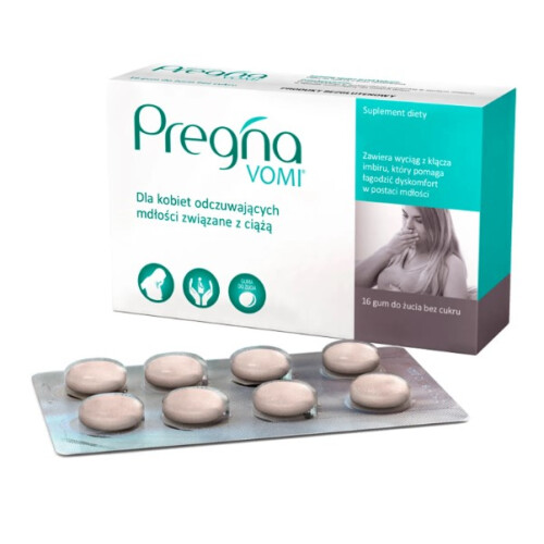 Pregna Vomi, chewing gums, 16 pieces