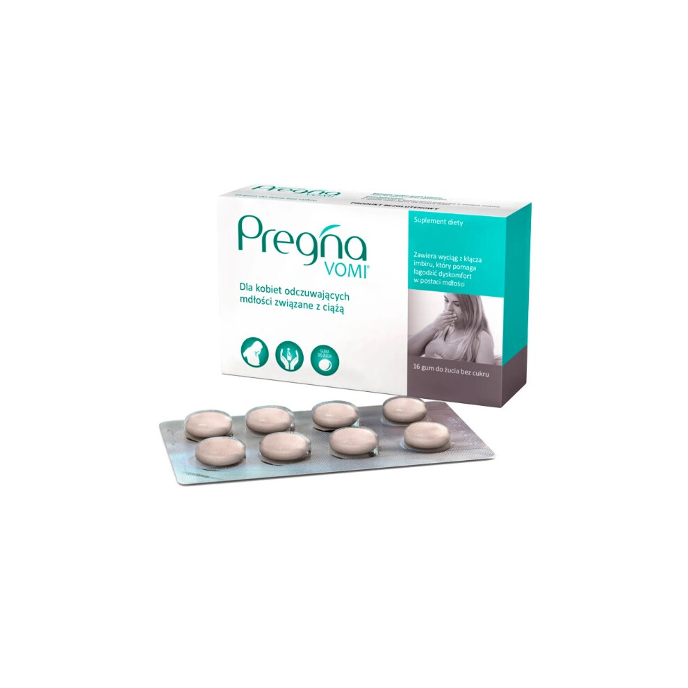 Pregna Vomi, chewing gums, 16 pieces