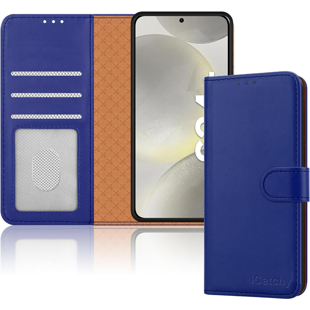 (Blue) Samsung Galaxy S24 Plus, RFID Blocking Phone Cover