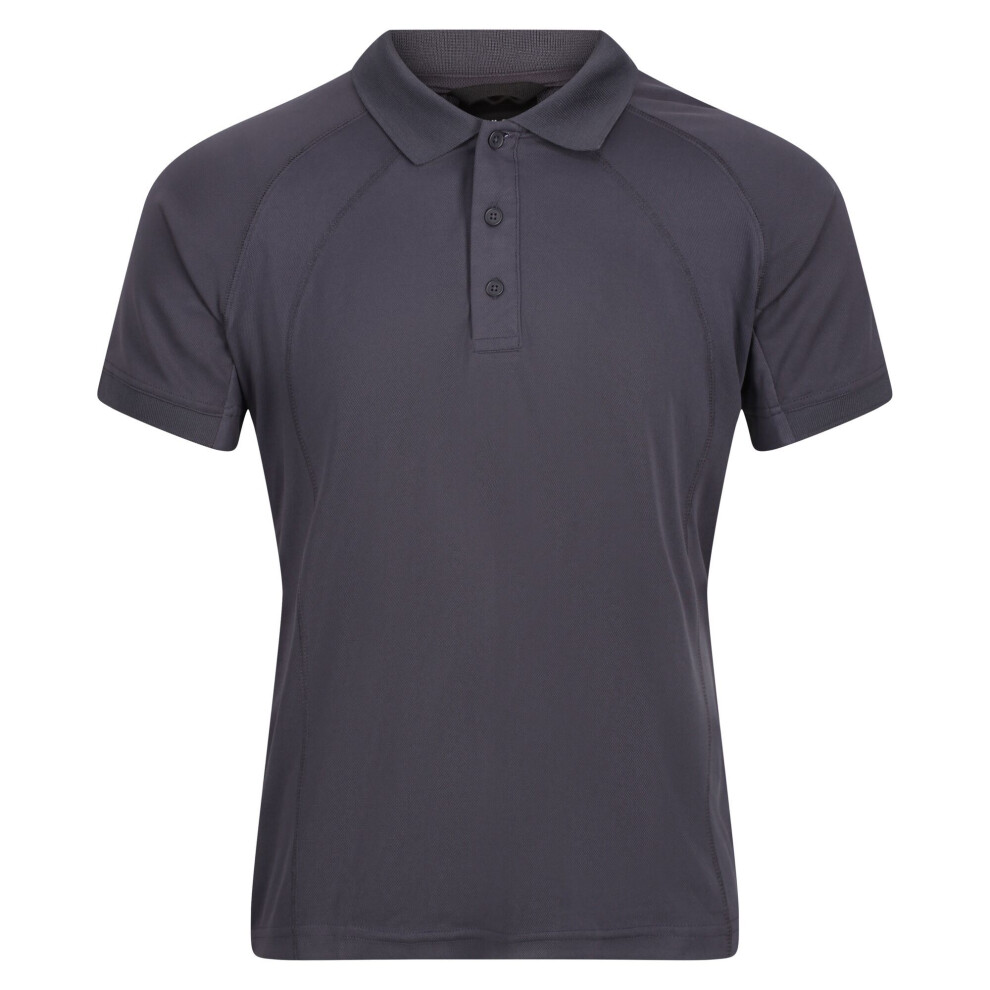 (3XL, Iron) Regatta Professional Mens Coolweave Short Sleeve Polo Shirt