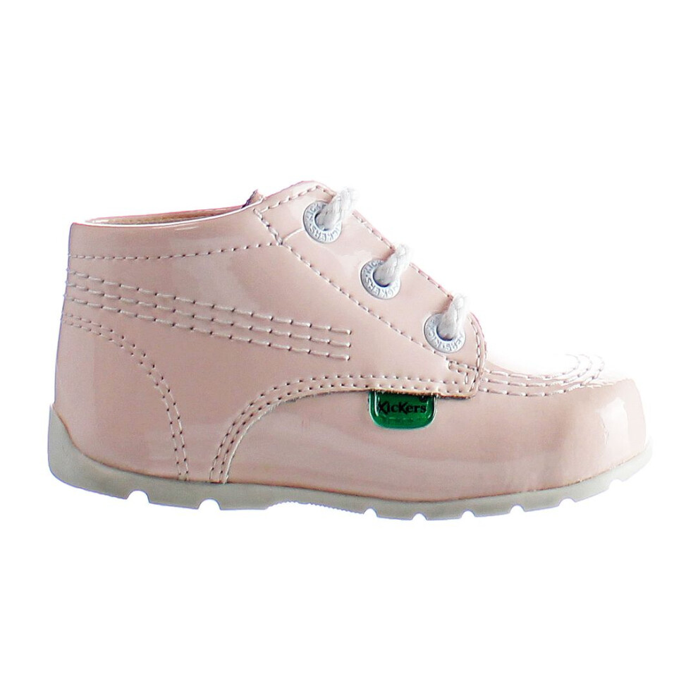 Kickers Kick Hi B Core Lace-Up Pink Other Leather Kids Boots 1 13112 (UK )