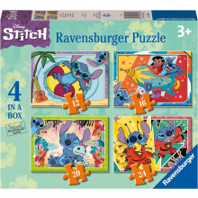 Ravensburger Disney Stitch Rompecabezas 4 en una caja (12 16 20 24 piezas)