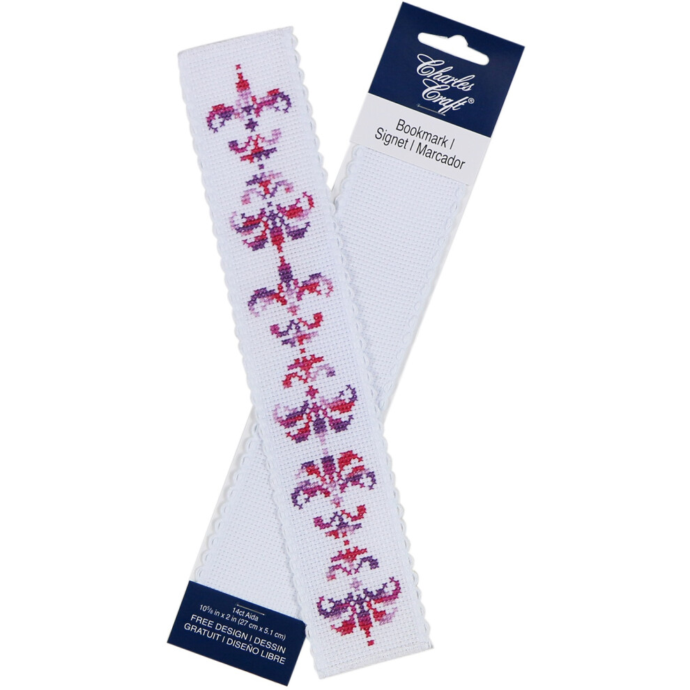 Charles Craft Bookmark 14 Count 9.75"X2"-White 30918