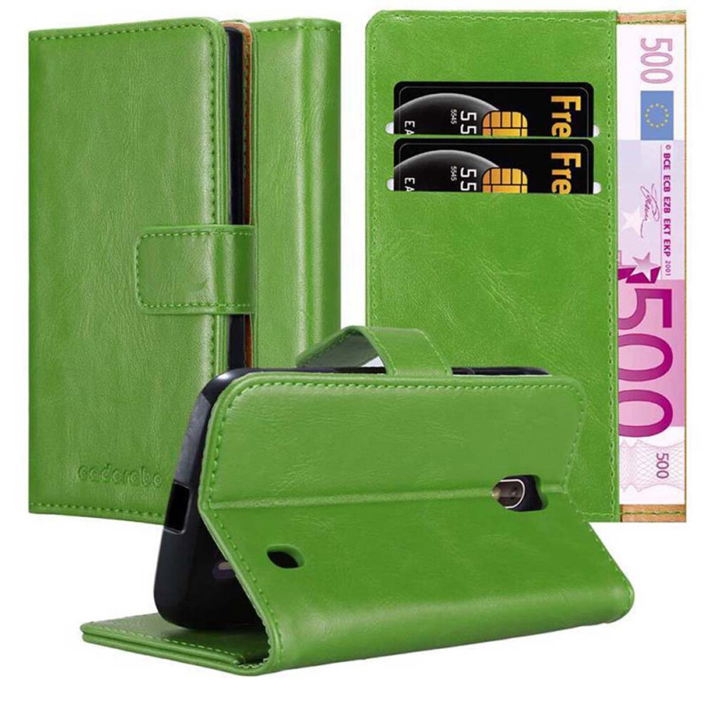 (GRAS GRÃN, Nokia 1 2017) Cadorabo Case for Nokia 1 2018 Cover Book Wallet Protection PU Leather Flip Magnetic Luxury Etui