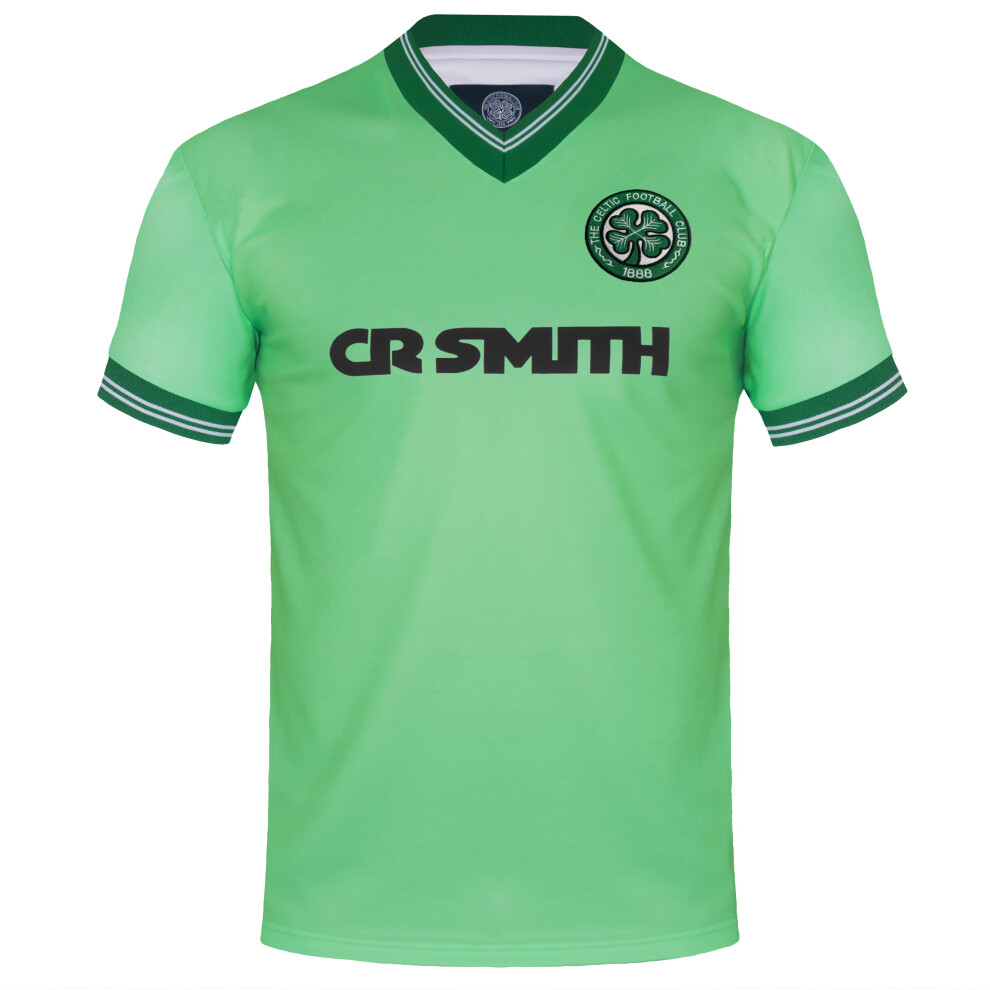 (Medium) Celtic FC Mens Shirt Kit 1984/86 Away Retro OFFICIAL Football Gift