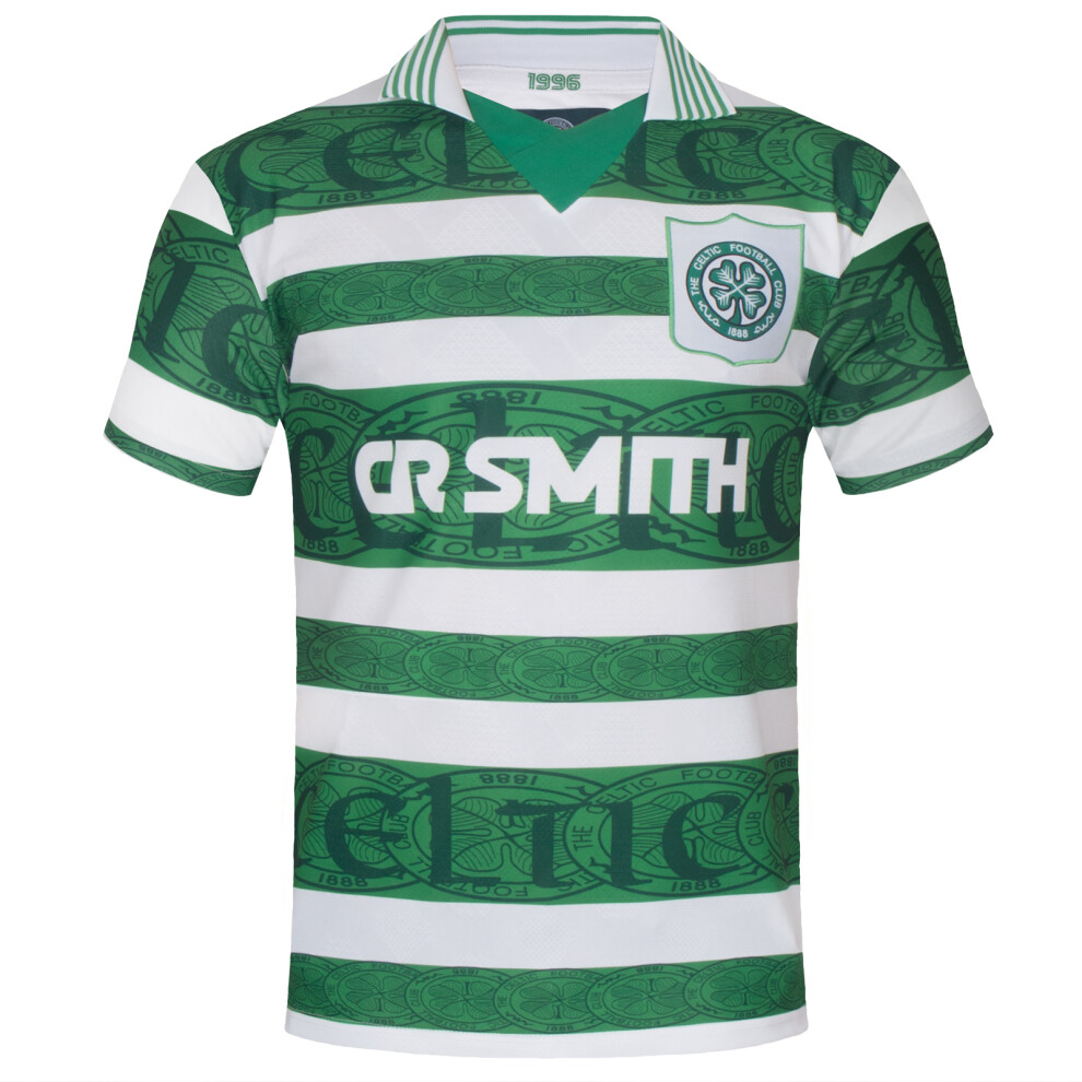 (Medium) Celtic FC Mens Shirt Kit 1996 Home Retro OFFICIAL Football Gift