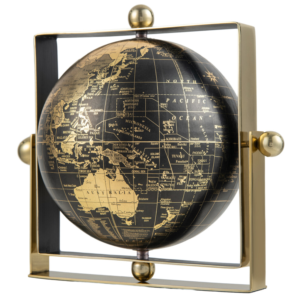 6 Inch Geographic World Globe 720Â° Swivel Rotating Desktop Globe