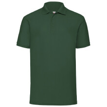 (2XL, Bottle Green) Fruit Of The Loom Mens 65/35 Pique Short Sleeve Polo Shirt