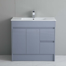 900mm Bathroom Vanity Unit & Basin Sink Freestading Cabinet Waterproof