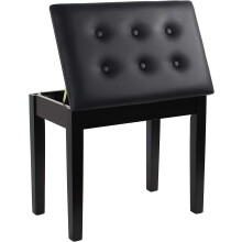 Piano Stool Dressing Table Stool Padded Keyboard Bench Chair Black