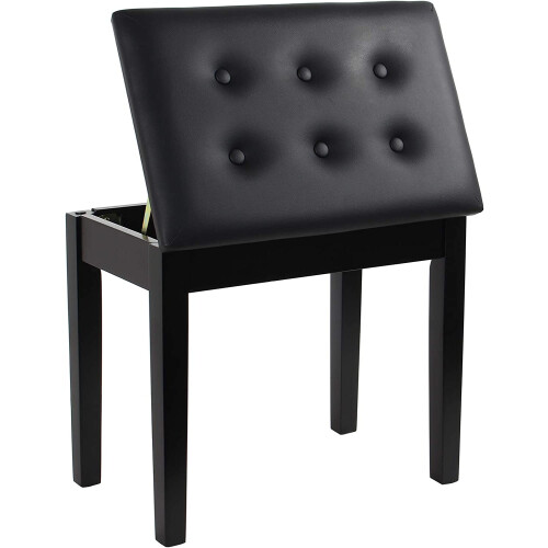 Piano Stool Dressing Table Stool Padded Keyboard Bench Chair Black