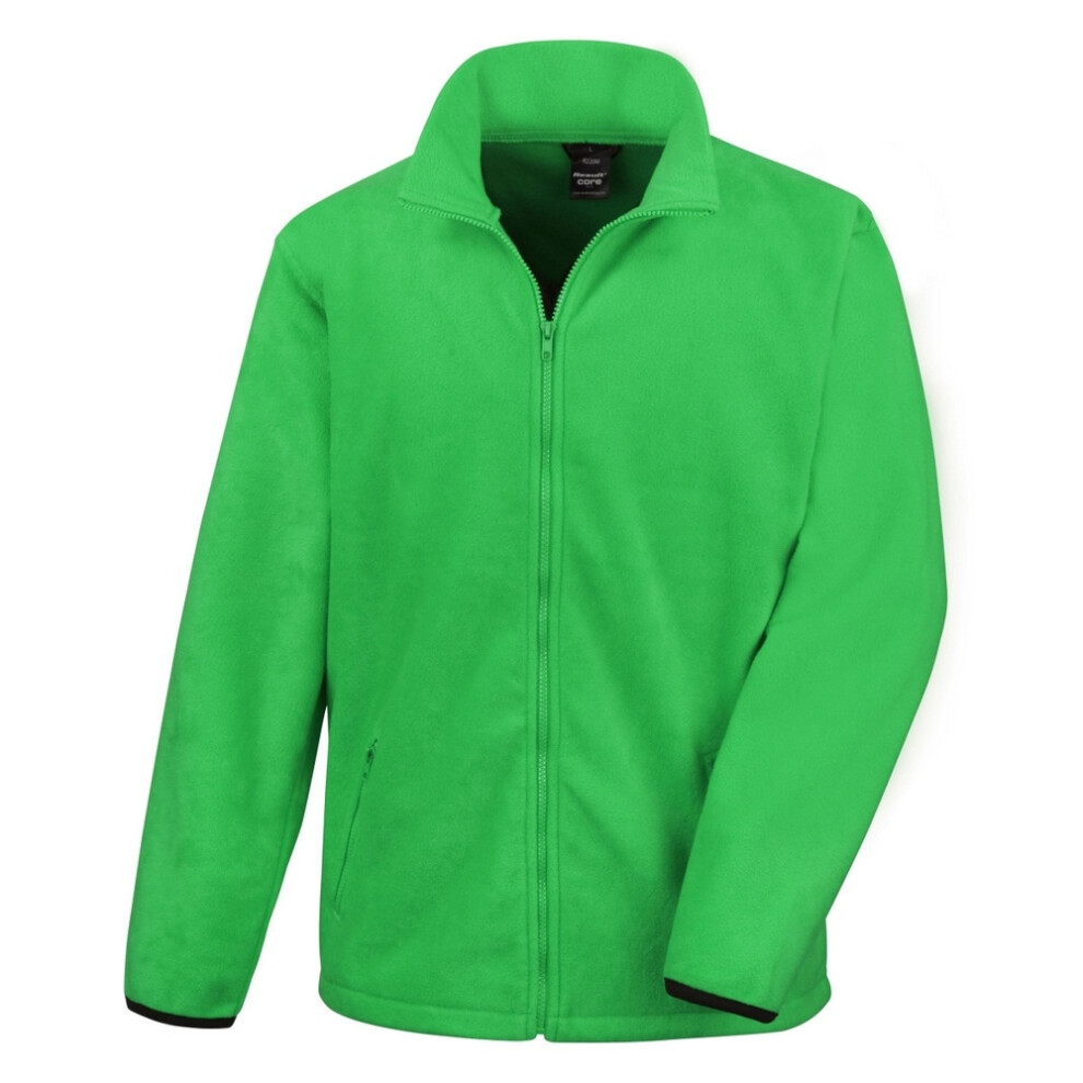 (M, Vivid Green) Result Mens Core Fashion Fit Outdoor Fleece Jacket