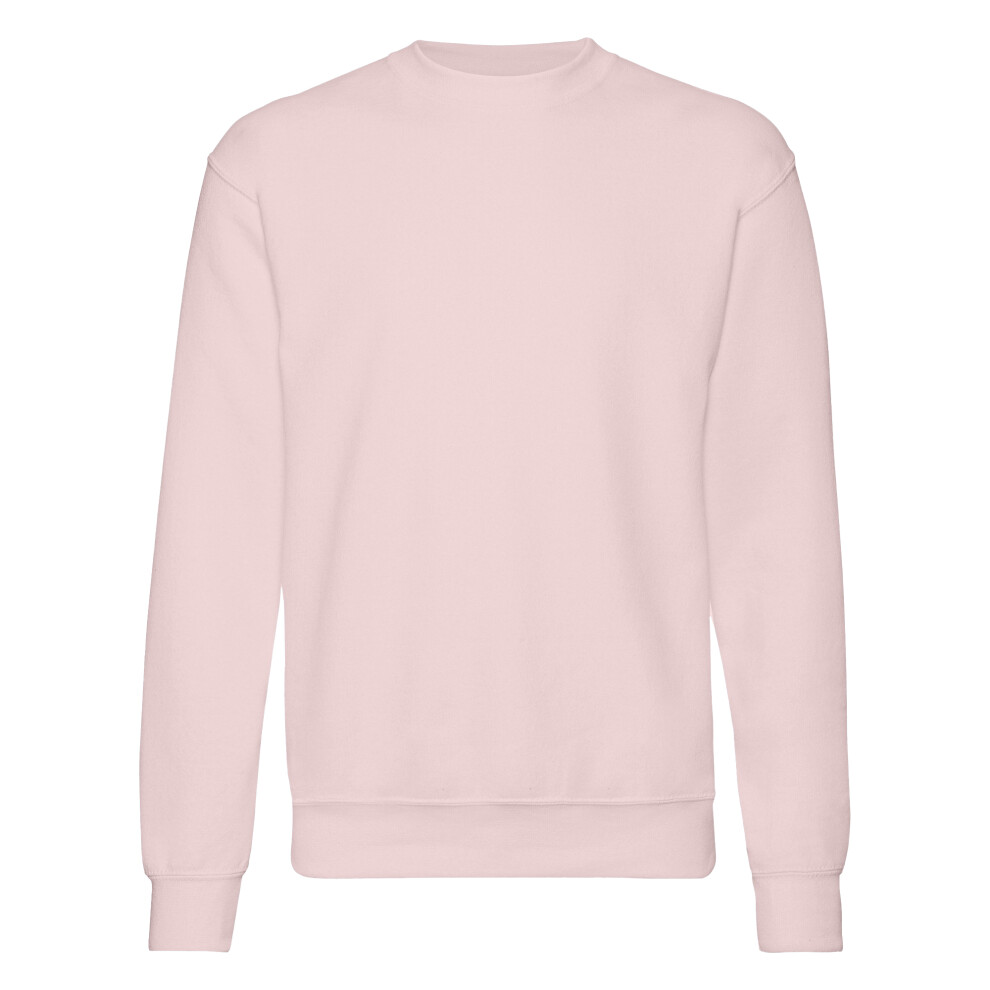 (2XL, Powder Rose) Fruit Of The Loom Mens Set-In Belcoro Yarn Sweatshirt