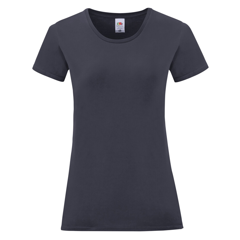 Fruit Of The Loom Women's Blue , Deep Navy) / Iconic T-Shirt Xxl