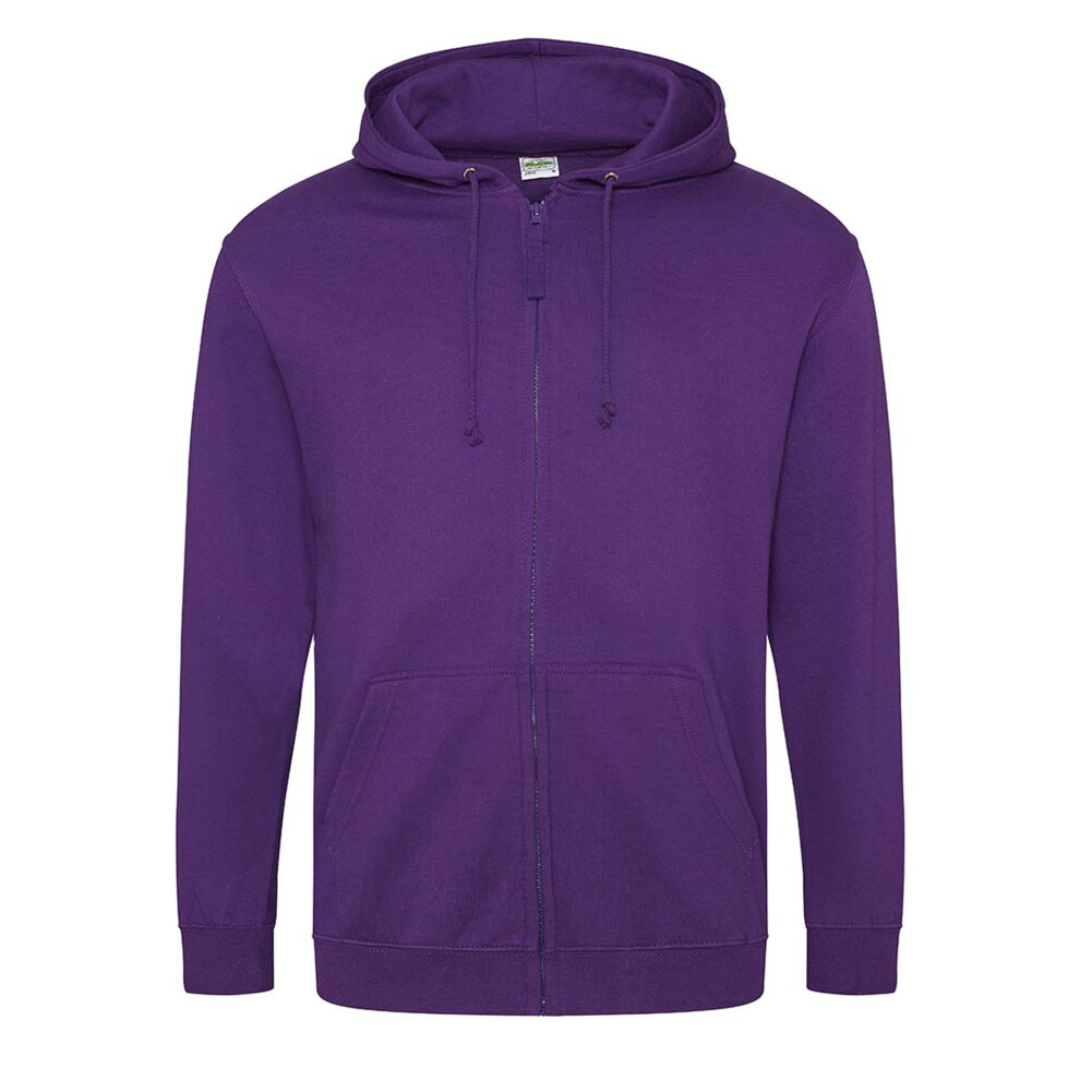 (L, Digital Lavender) Awdis Mens Full Zip Hoodie 