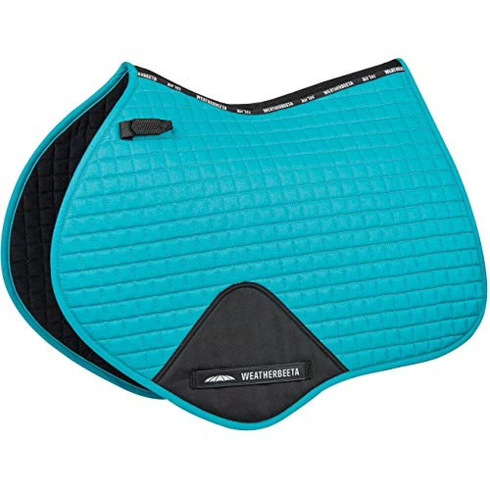 (Full, Turquoise) Weatherbeeta Prime Jump Shaped Saddle Pad