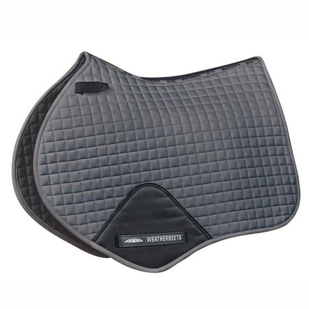 (Pony, Grey) Weatherbeeta Prime Jump Shaped Saddle Pad