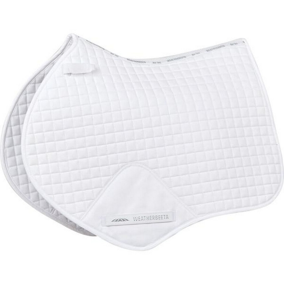 (Pony, White) Weatherbeeta Prime Jump Shaped Saddle Pad