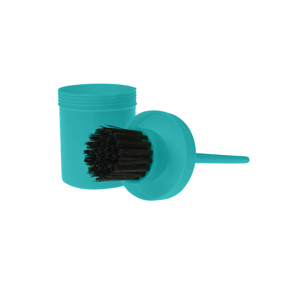 (One Size, Turquoise) Roma Brights Hoof Oil Brush & Bottle