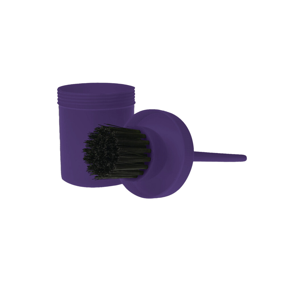 (One Size, Deep Purple) Roma Brights Hoof Oil Brush & Bottle