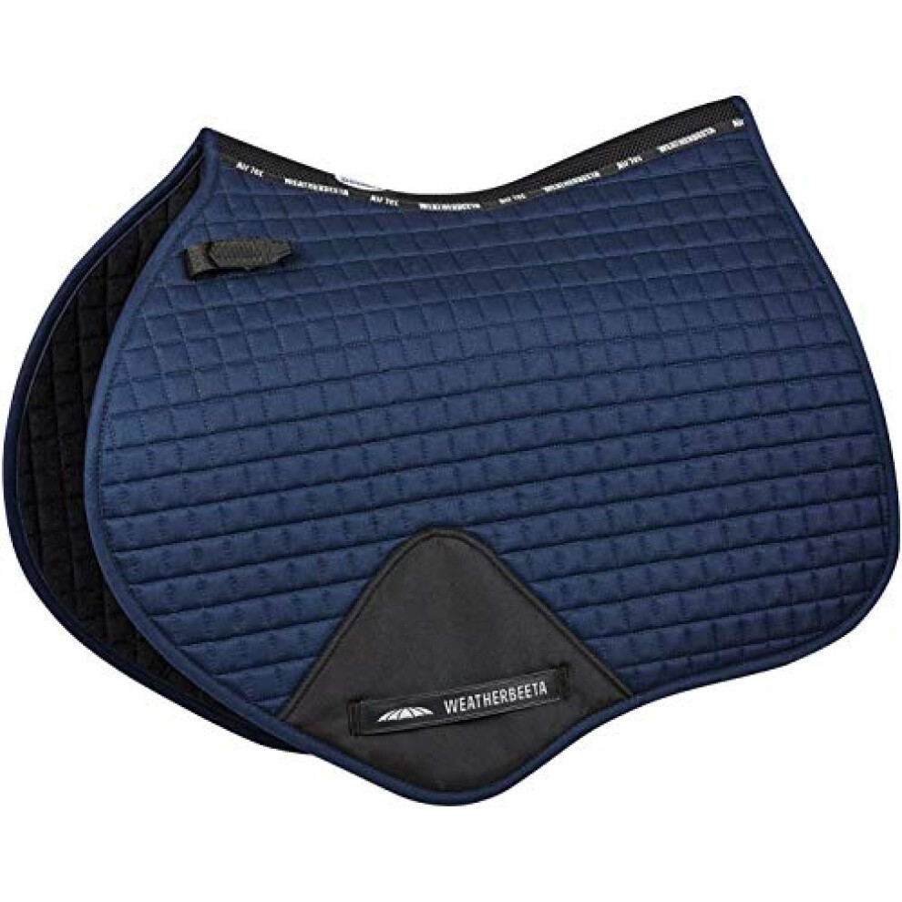 (Pony, Navy) Weatherbeeta Prime Jump Shaped Saddle Pad