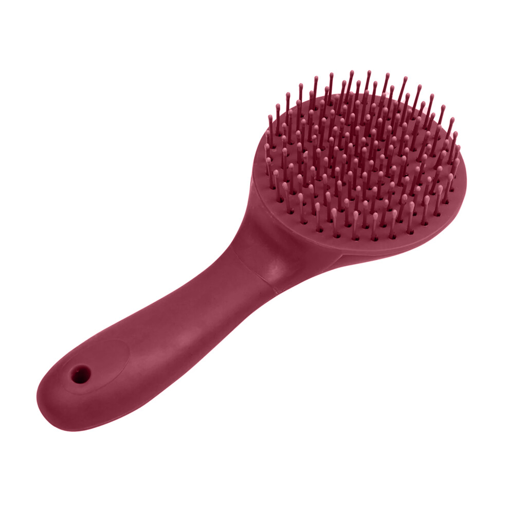 (One Size, Maroon) Roma Soft Touch Mane & Tail Brush