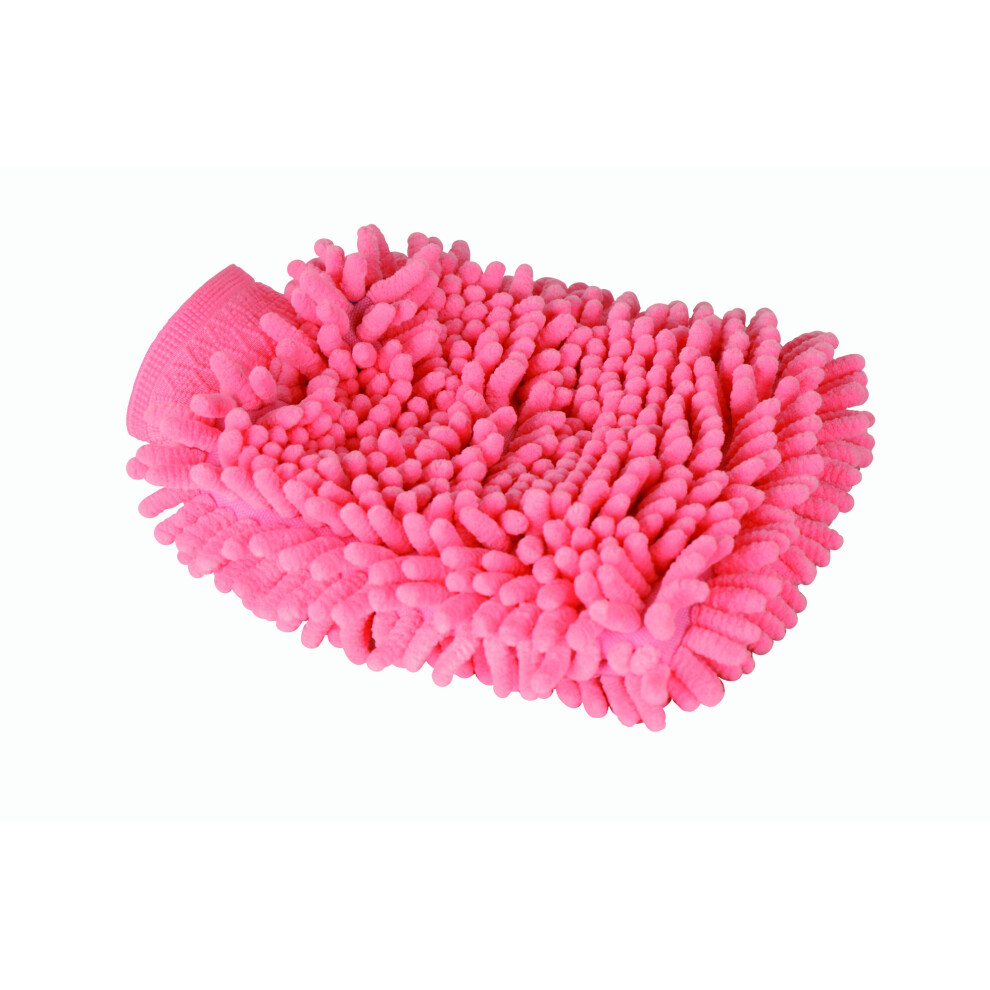 (One Size, Pink) Roma Microfibre Wash Mitt