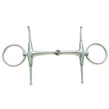 (5.5in, Silver) Korsteel Stainless Steel Jointed Fulmer Snaffle Bit