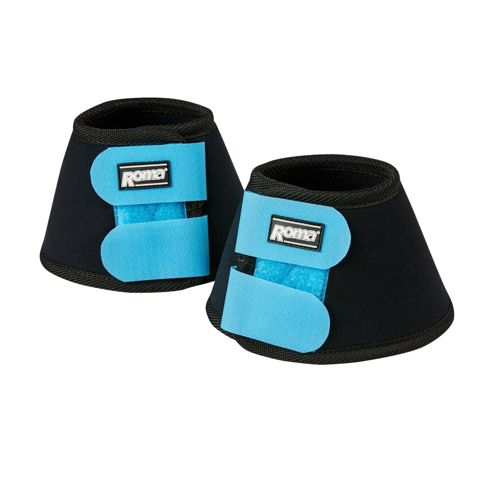 (Pony, Black/Blue) Roma Neoprene Bell Boots II