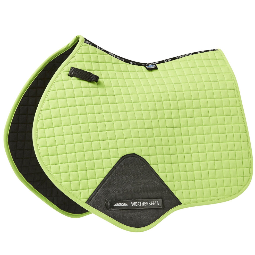 (Pony, Lime Green) Weatherbeeta Prime Jump Shaped Saddle Pad