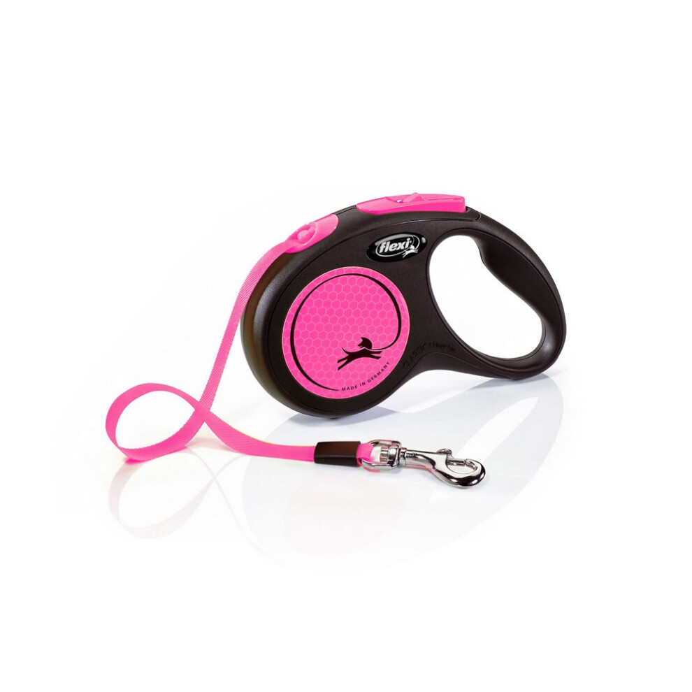 Flexi Small Neon Taped Retractable Dog Lead