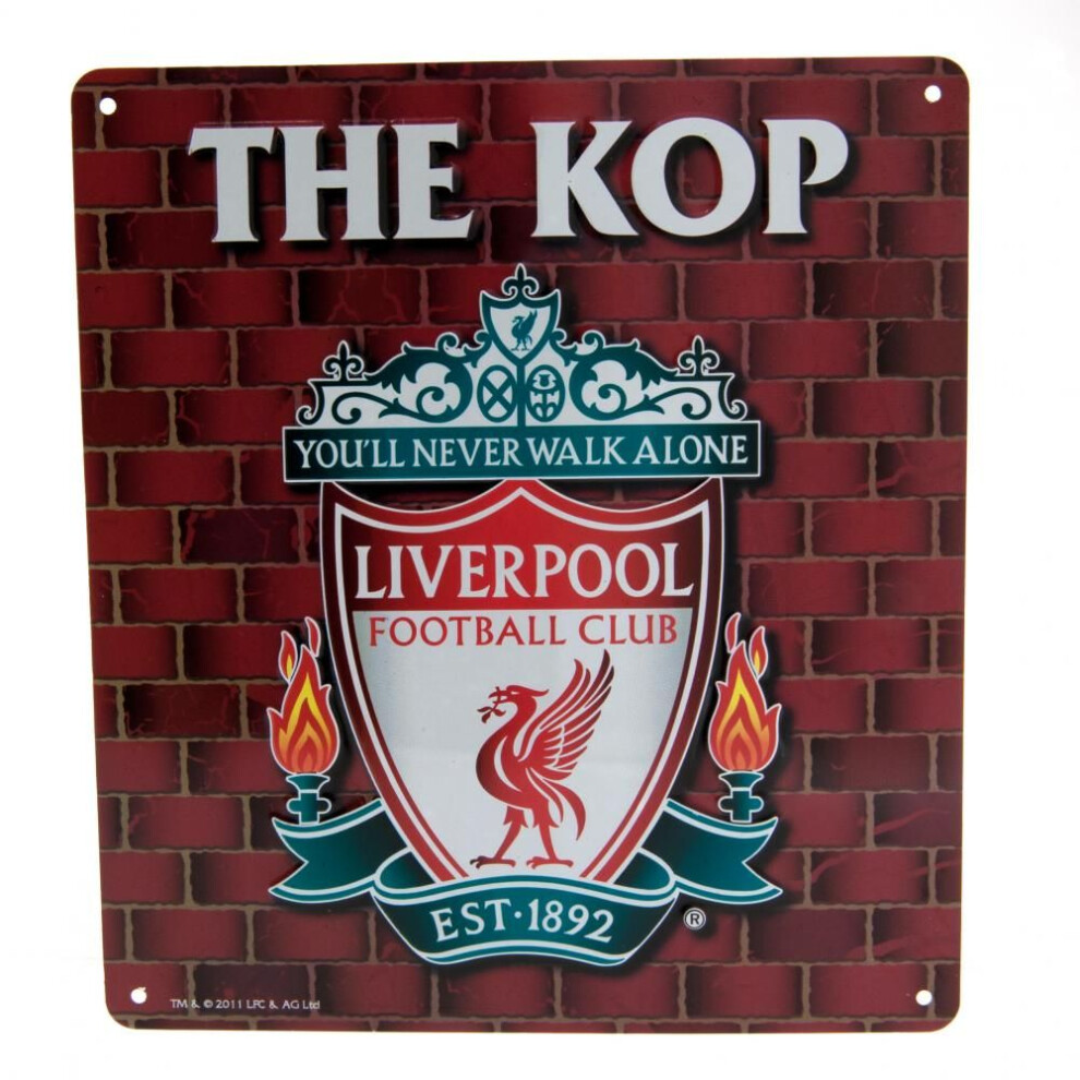 Liverpool Fc The Kop Sign Red