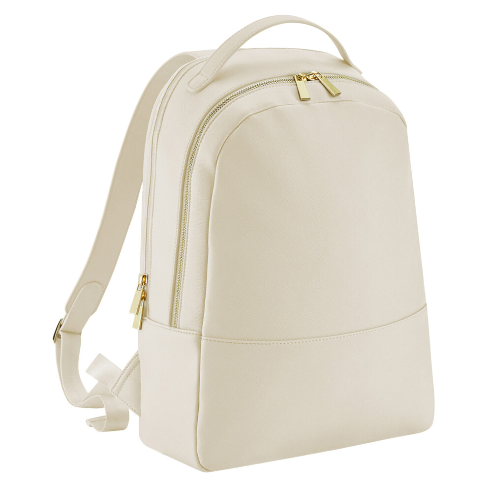 (One Size, Oyster) Bagbase Womens/Ladies Boutique Leather-Look PU Backpack