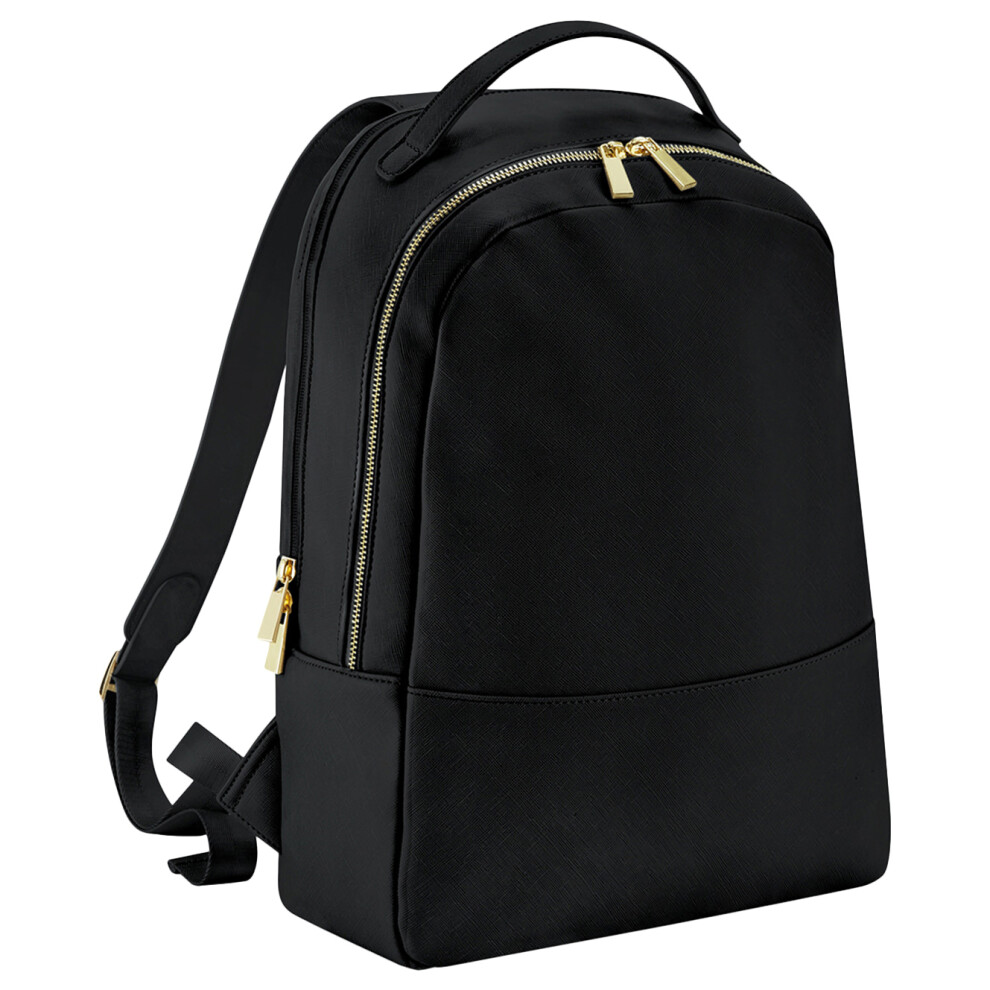(One Size, Black) Bagbase Womens/Ladies Boutique Leather-Look PU Backpack