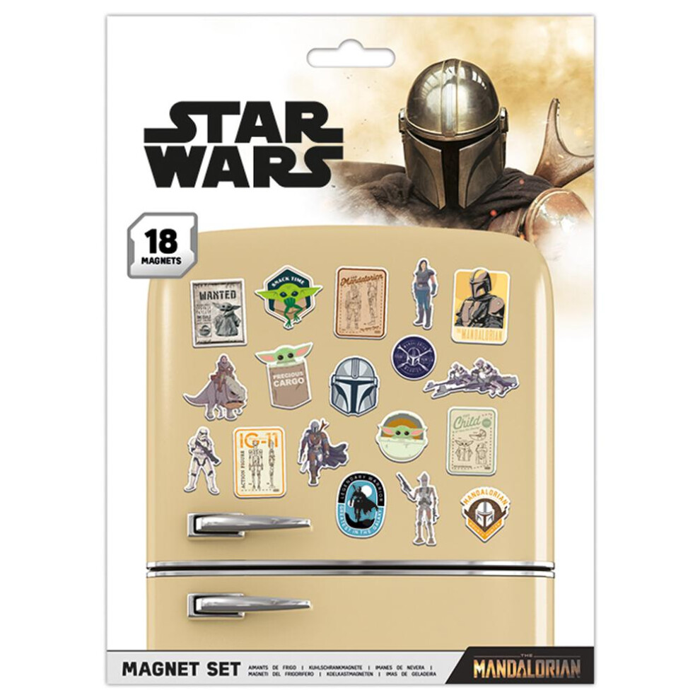 Star Wars: The Mandalorian Fridge Magnet Set (Pack of 18)