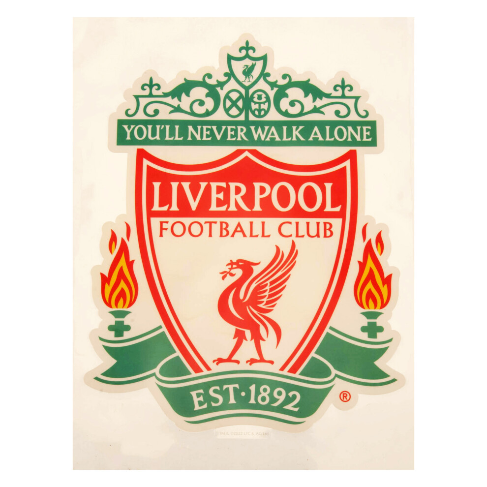 Liverpool FC You'll Never Walk Alone Crest A4 Car Decal