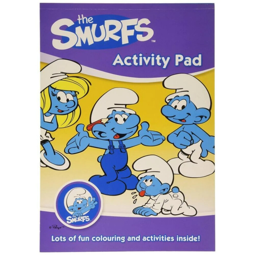 The Smurfs Plastic Activity Pad