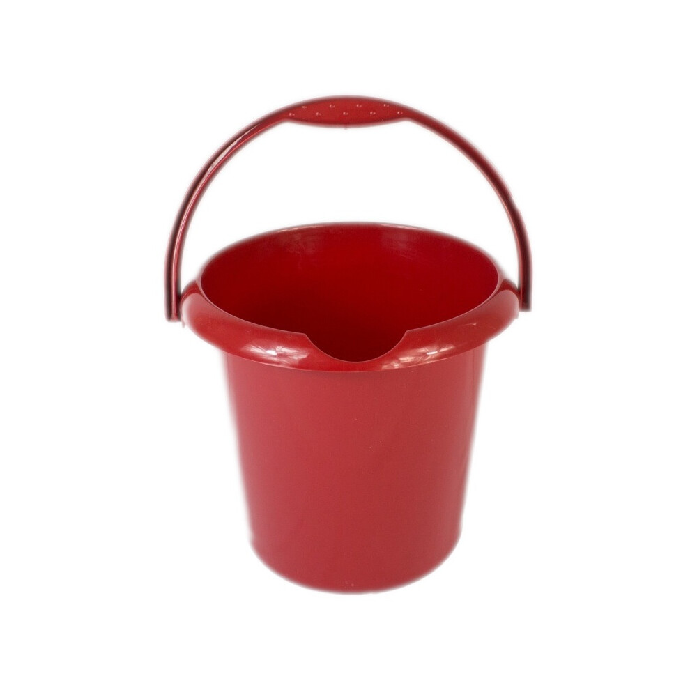 (5L, Glitter Red) TML Plastic Bucket