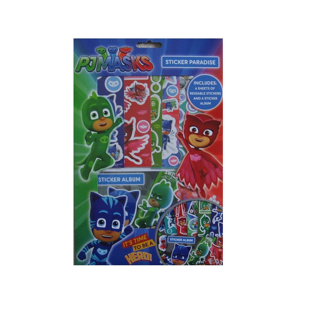 PJ Masks Reusable Characters Sticker Sheet Set