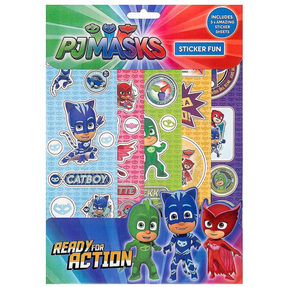 PJ Masks Fun Characters Sticker Sheet (Pack of 5)