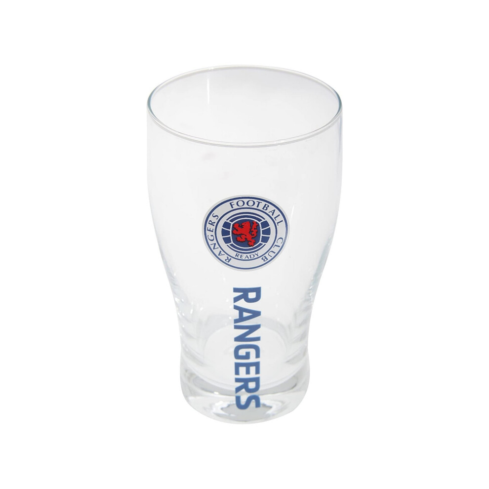 Rangers FC Wordmark Pint Glass