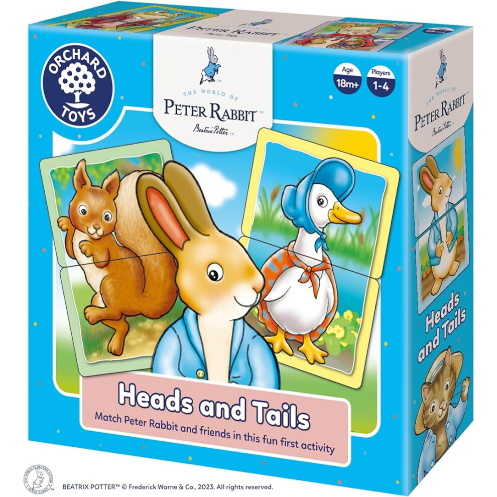 Orchard Toys Peter Rabbit Heads And Tails Game - Board Game