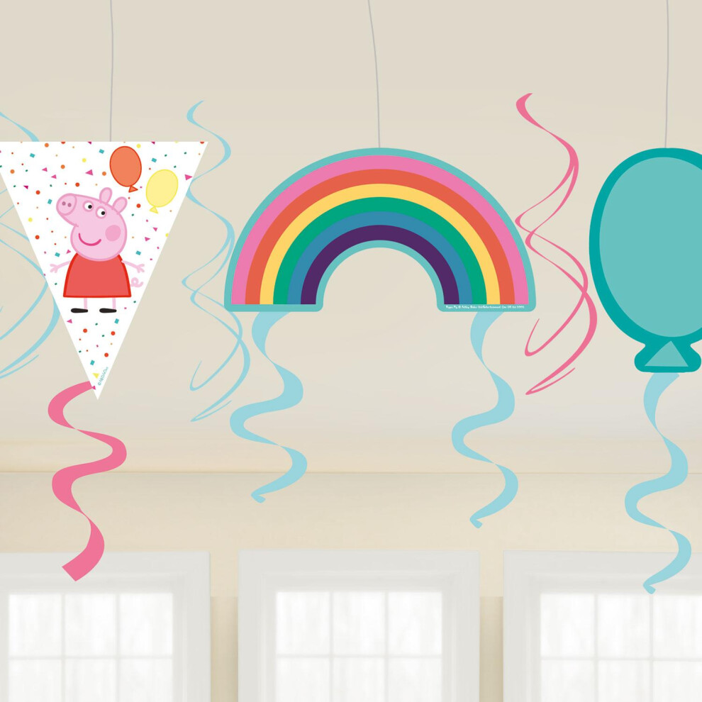 Peppa Pig Happy Birthday Streamers (Pack of 6)