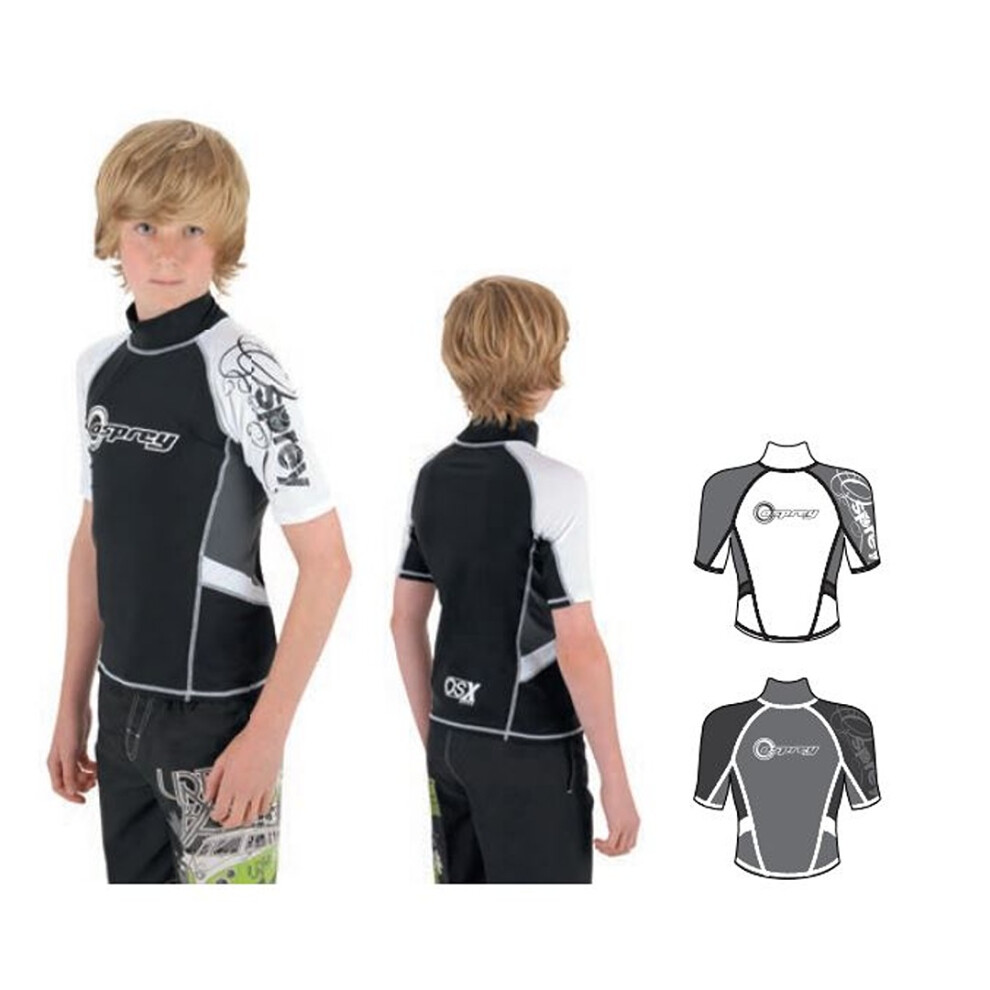 Children Osprey Rash Vest - Black - XS (Assorted colours)