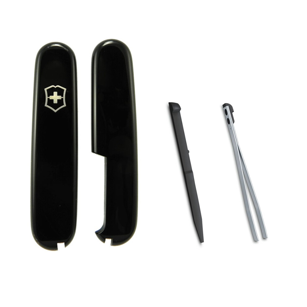 (black) Genuine Victorinox Scales and colour accessories for 91mm Swiss Army