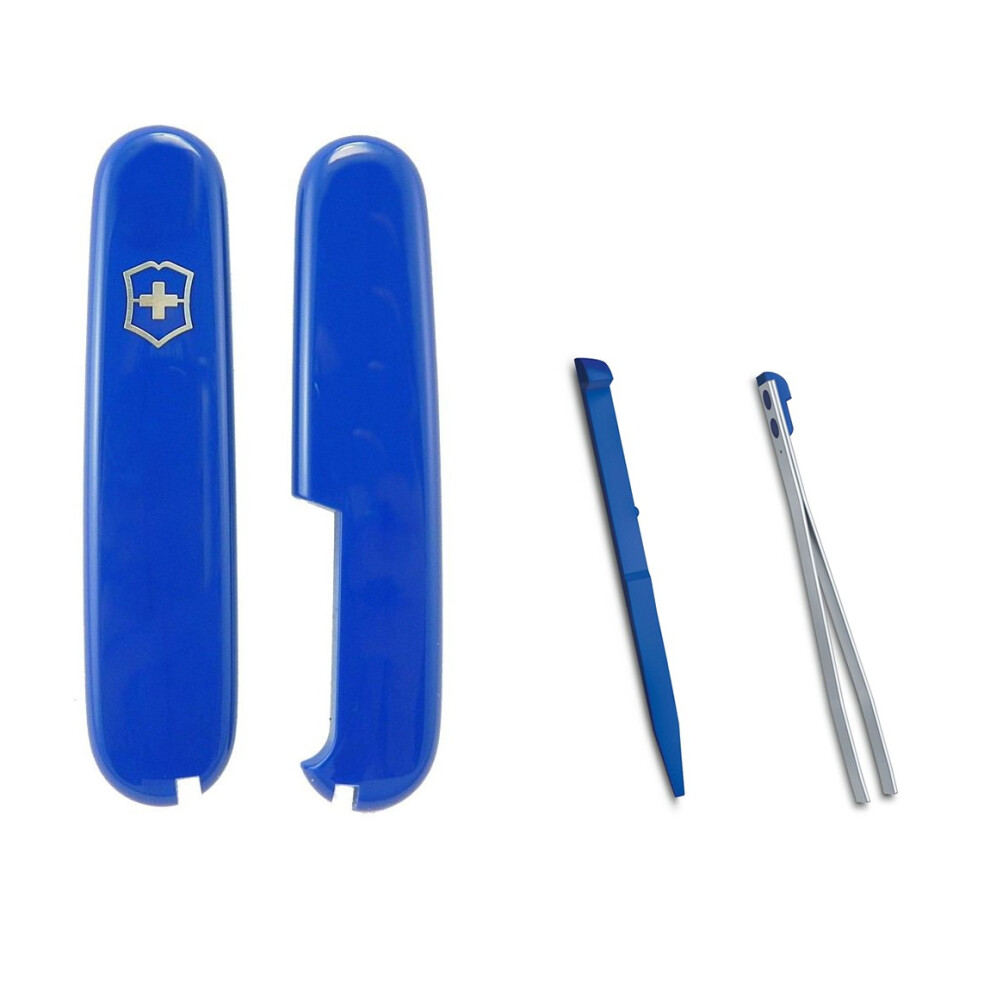 (blue) Victorinox Scales/handles and colour accessories for 91mm Swiss Army knives