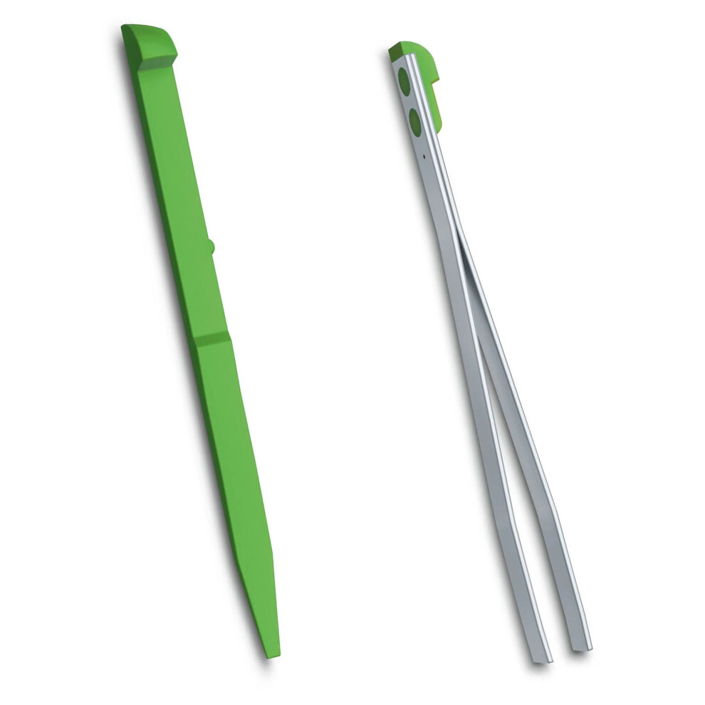 (green) Victorinox Colour toothpick + tweezers spares for LARGE 91mm swiss army knife