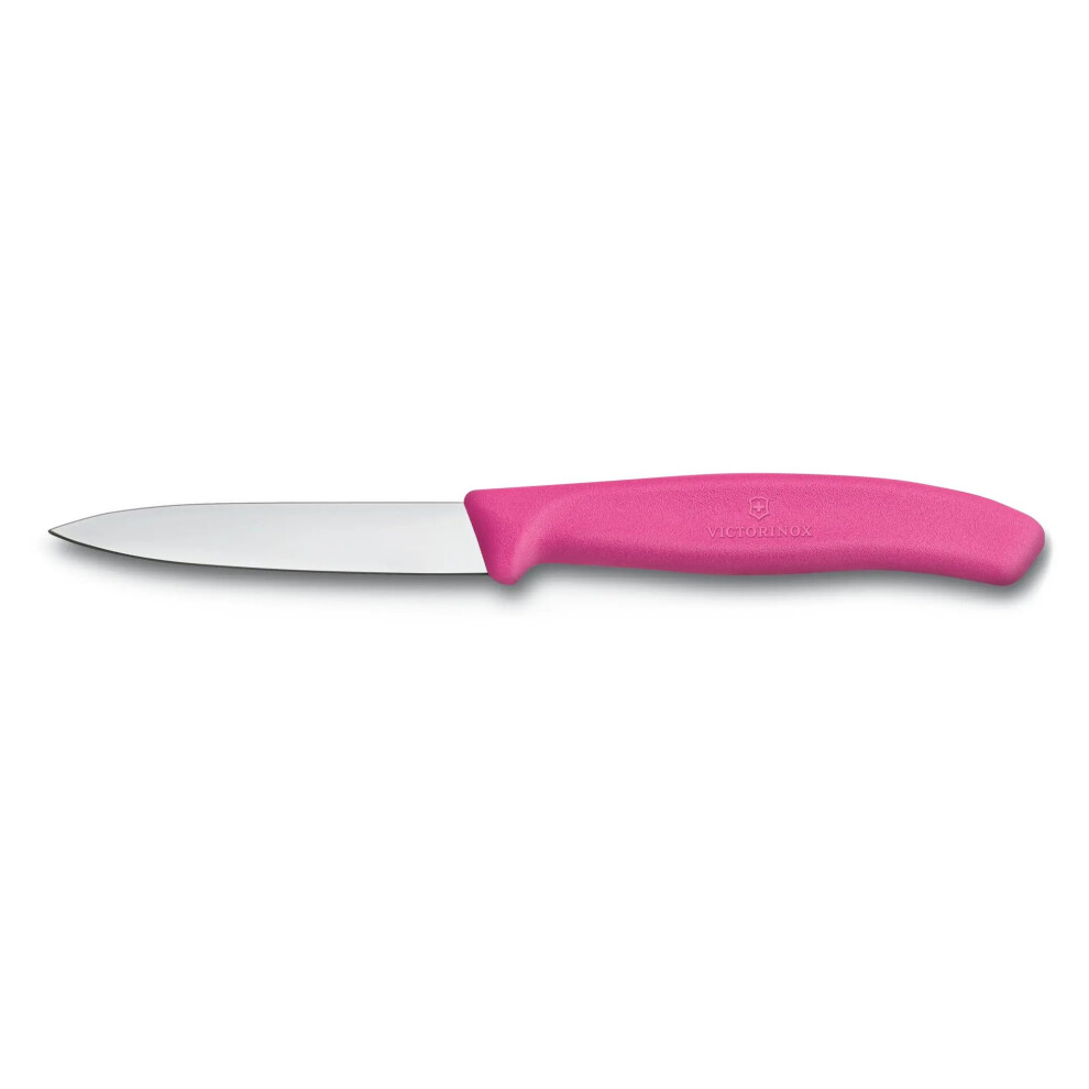 (pink) Victorinox Paring Knife Fresh Colours collection - 8cm pointed - straight blade